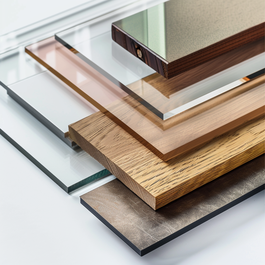 Verschiedene Lärmschutzmaterialien in Ganzlin