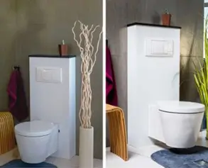 Schallschutz WC-Vorwandverkleidung in Grauel