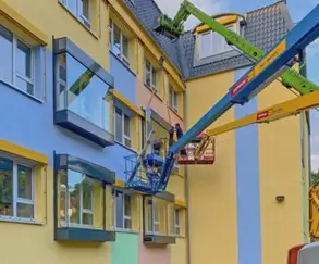 Schallschutzelemente mit CO2 geregelter Frischluftzufuhr in Sachsenhausen
